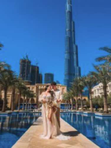 Rafael Duarte fotografa lua de mel de casal em Dubai que adiou o casamento pela pandemia